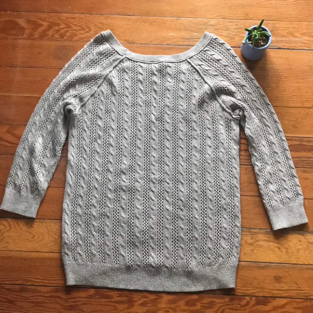 American Eagle Cableknit Sweater, Beige - Picture 2 of 8